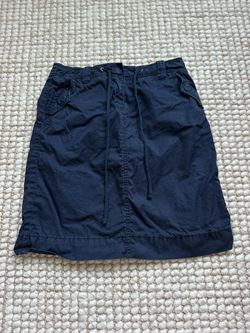 J Crew 0 Petite Navy Skirt 