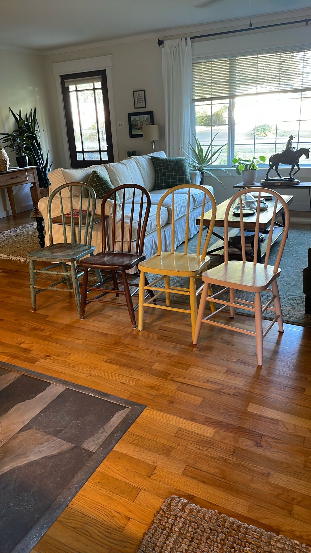 Vintage farmhouse chairs