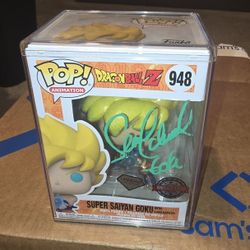 Dragonball Singned Goku Funko Pop 