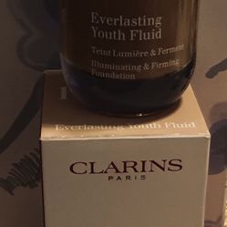 Clarins Everlasting Youth Fluid Foundation 117N NIB 1 oz