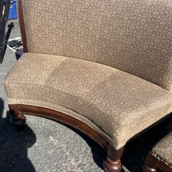 Dining Room Seatee And Chairs Need Repair All Wood Solid