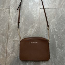 Michael Kors Brown Leather Hand Bag 