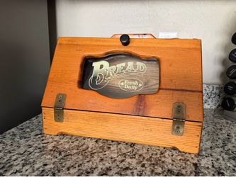 Vintage Wooden Bread Box