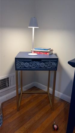 24” tall. Table. 1 drawer.