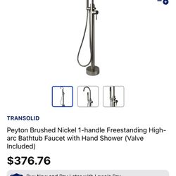 Transolid T4200-bn   Freestanding Bathtub Faucet In Brushed Nickel 