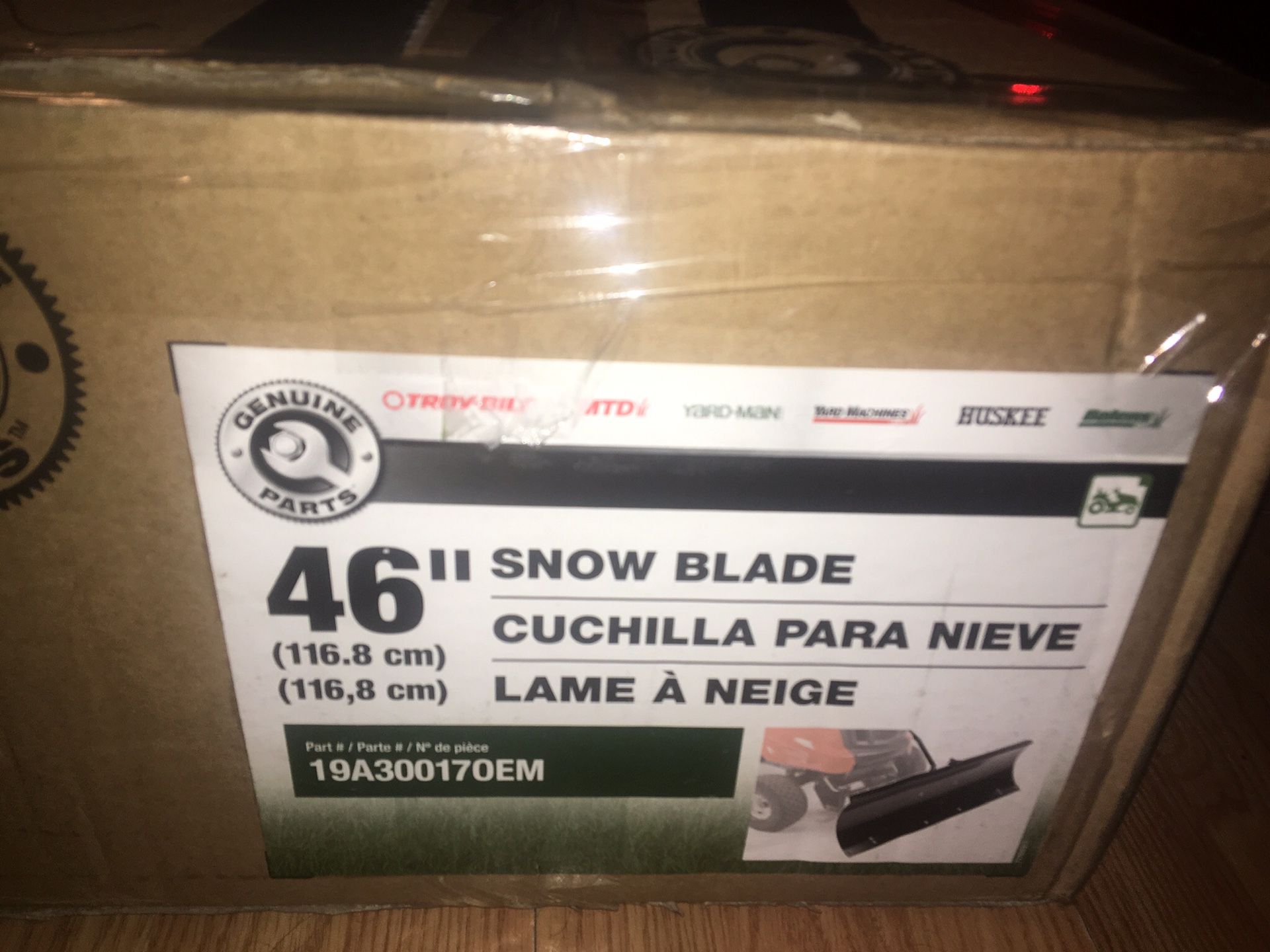Genuine Parts 46” Snow Blade