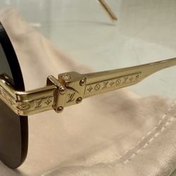 Louis Vuitton Sunglasses Ash Gold Z1261W Authentic