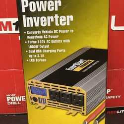 EVERSTART 1500W POWER INVERTER   NEW  (( Read Below ))