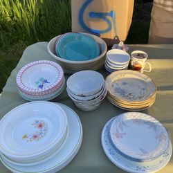 Box Of Dinnerware Lot#G