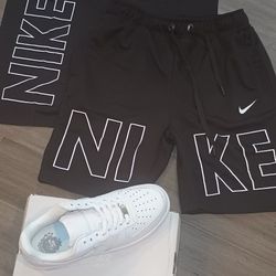 Black Lettered Nike Short Set / Will Deliver