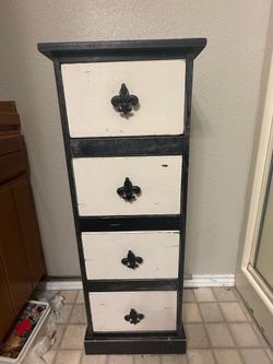 Rustic 4 drawer cabinet
