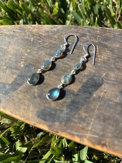 Gemstone Earrings, labradorite 