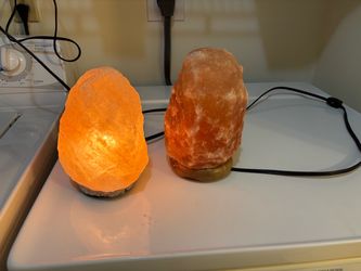 2 salt lamps
