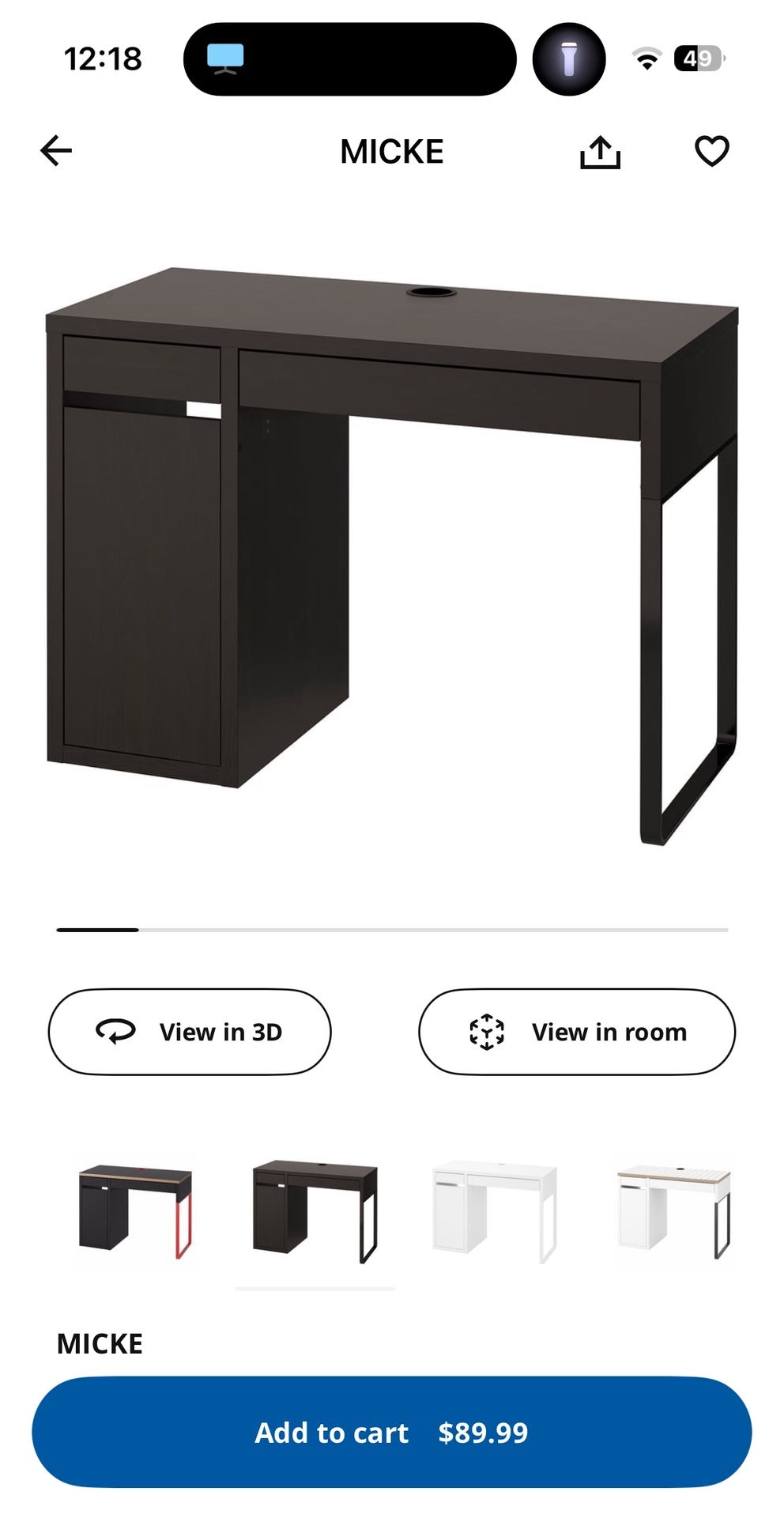 IKEA Desk - Brown