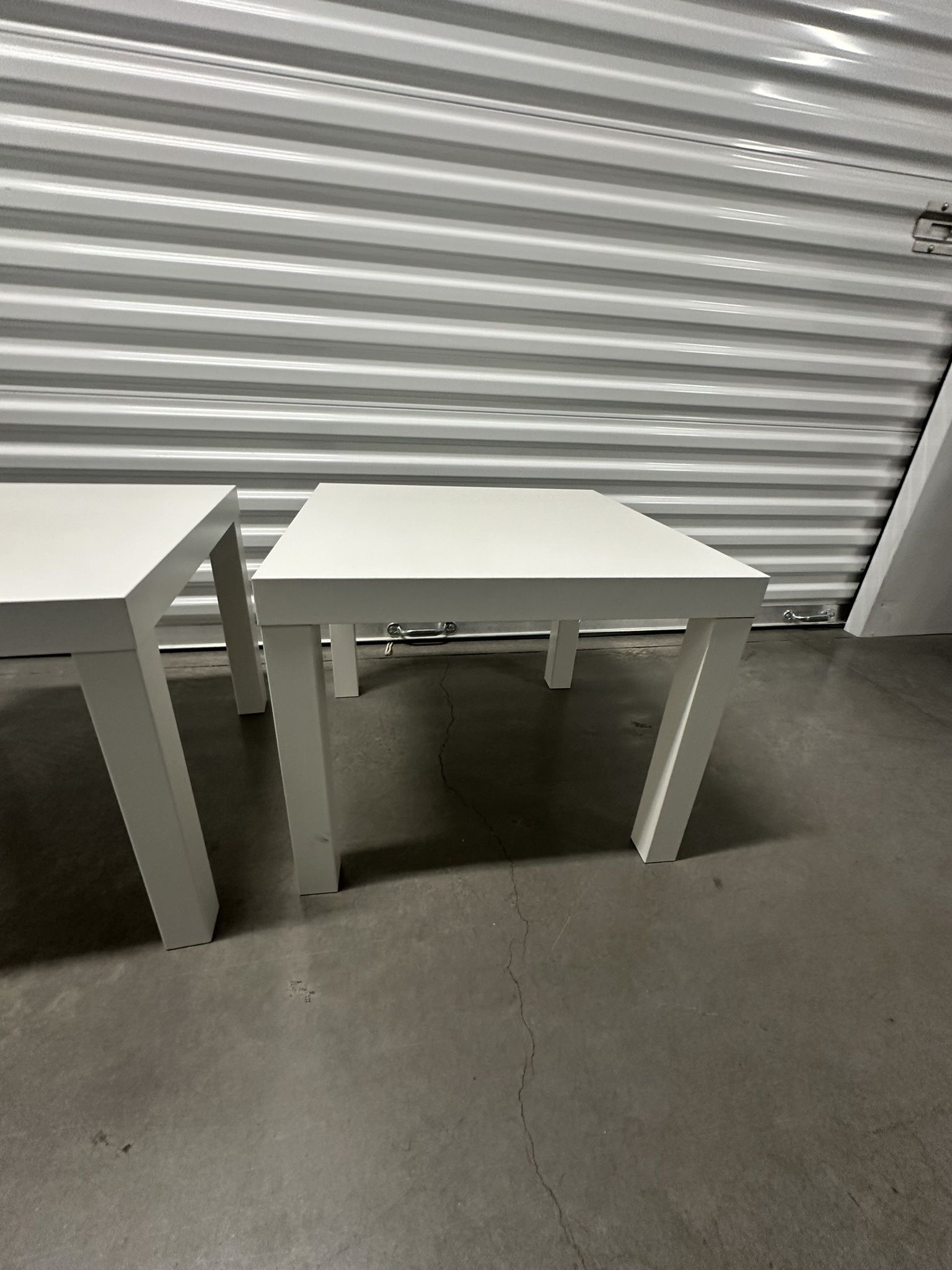 2 White Tables Like New 3 Months old