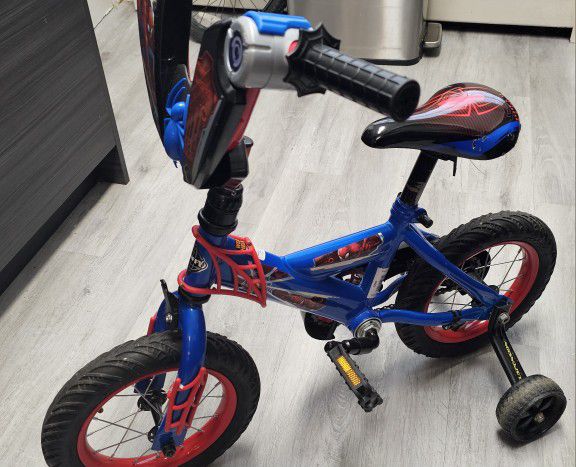 Spiderman Bike For Toddler-almost New