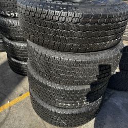 FOUR GOOD USED TIRES 265/70/16 GOODYEAR WRANGLER ALL TERRAIN 95%TREAD LIFE 