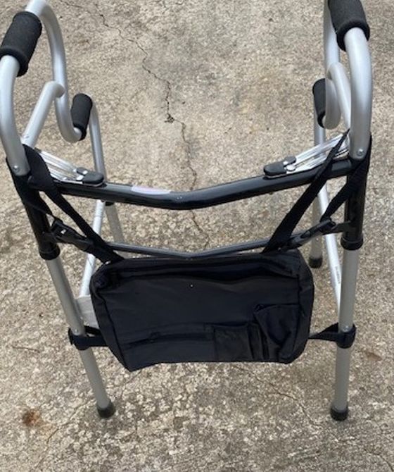 New, Price Firm, Guardian 3 in 1 Two Button Folding Walker w/Bag 300lb Capacity