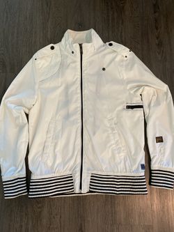 G-star Garber Sport White Bomber Jacket | Brand New | $269 MSRP