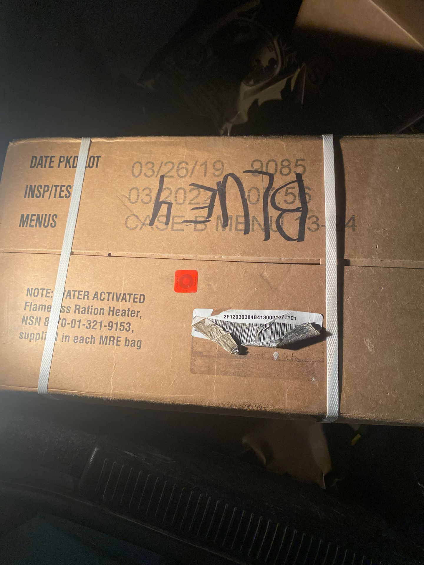 Sealed MRE box