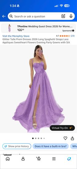 Tulle prom dress size 10