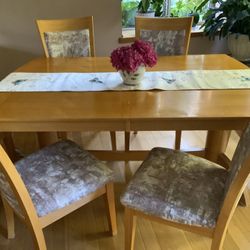 Wooden Table and Chairs