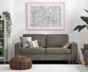 3 Seater Sofa, Gray Linen