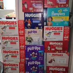 HUGGIES DIAPER BOXES