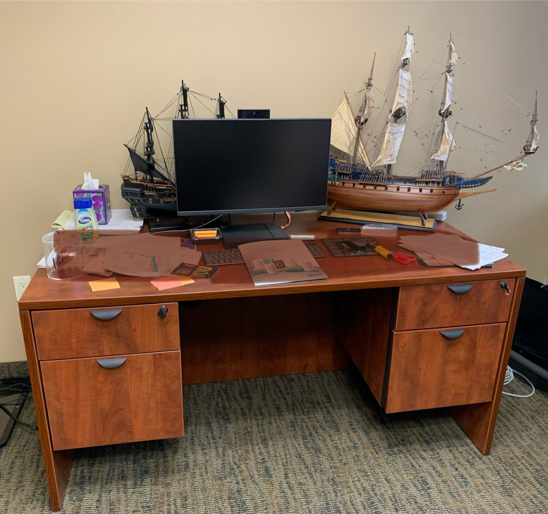 Commercial Office Desk With Chair