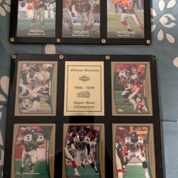 2 Broncos Card Frame