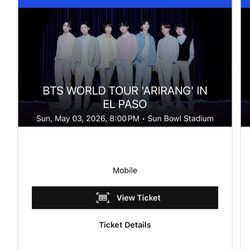 BTS Tickets 