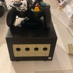GameCube With Controller And Cords 