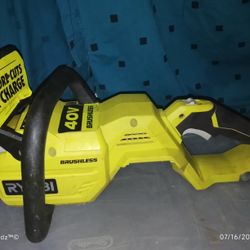 40 Volt Ryobi Brushless Chainsaw (Tool Only)