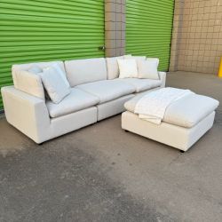 OFF WHITE Modular Cloud Couch Sectional $50 down!