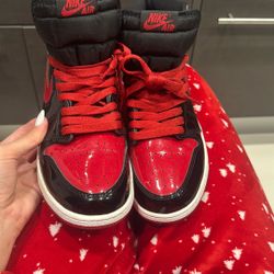 Air Jordan 1 Retro High OG Patent Bred Size 6.5Y