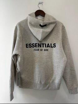Dark oatmeal grey essentials hoodie