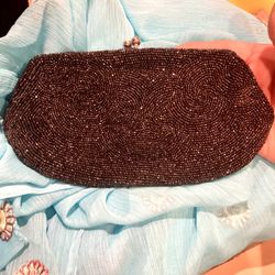 Vintage Walborg Black Beaded Bag