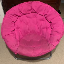 Adult Pink Saucer Chair 