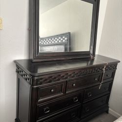 Large Dresser With Mirror