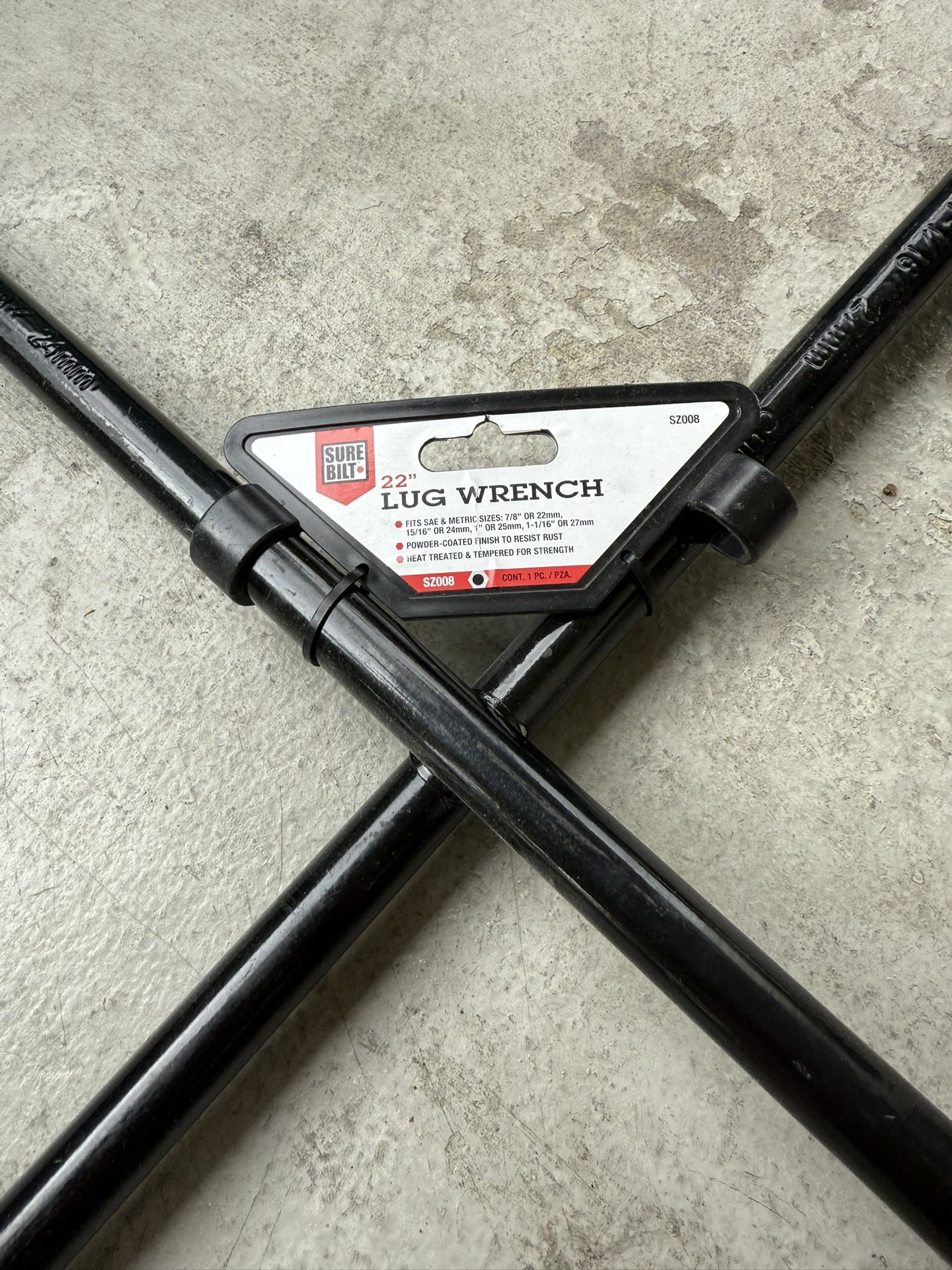 SureBilt Black 22 inch Cross Wheel Lug Wrench