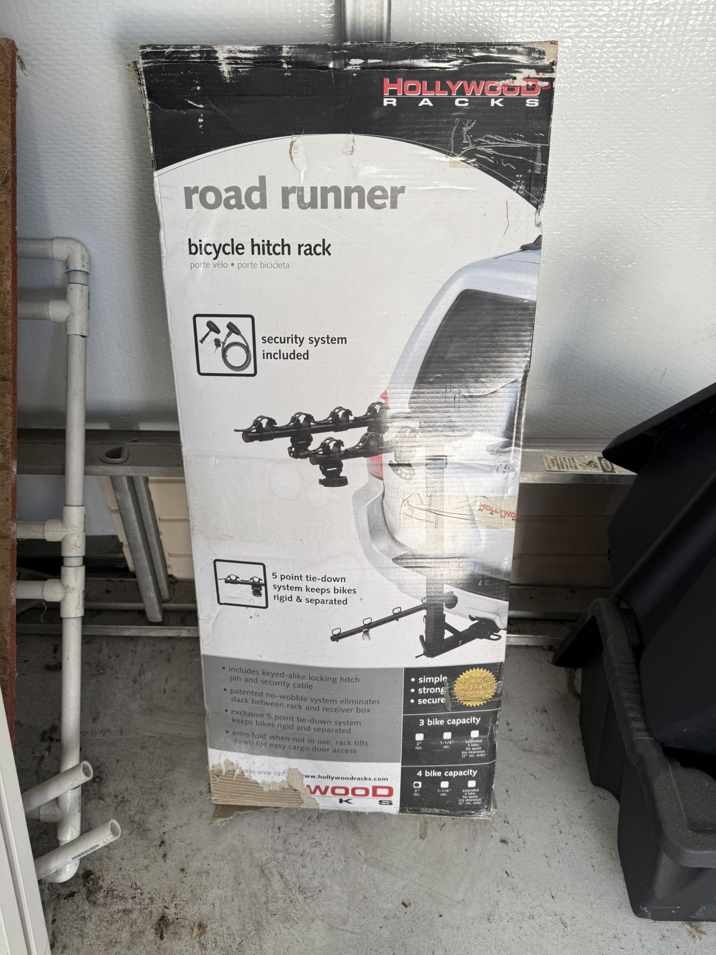 Hitch Mounted 4 Bike rack