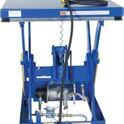 VESTIL Rotary Air/Hydraulic Scissor Lift Table