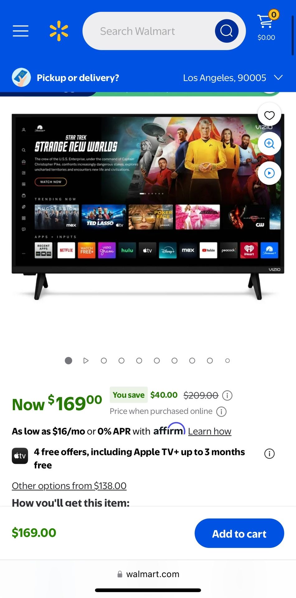 VIZIO 40" Class Full HD 1080p LED Smart TV