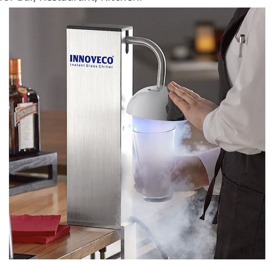 INNOVECO Glass Chiller – CO2 Glass Froster for Cups and Glasses