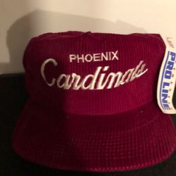 Brand New Old Stock Sports Specialties Corduroy Phoenix Cardinals Hat  59$