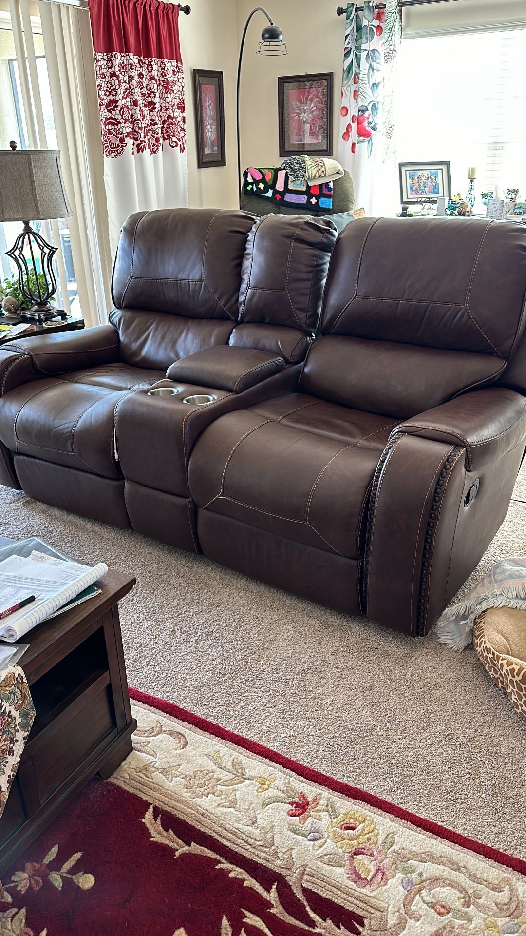 Recliner Movie Sofa And Chair That Also Swivel, Rocker, Recliner