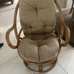 Rattan Swivel/ Rocking Chair. 