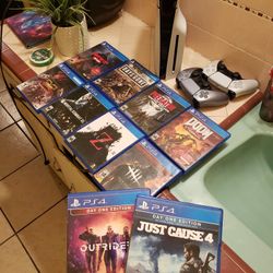 Each Picture is $620! Cash combo. Noo Games. $475! Clean & New 2024 PS5 slim 1TB & 2 Controller. Games $25! Each. Combo $620! Cash