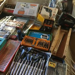Assorted Drills, Wrenches, Ratchet Sets...