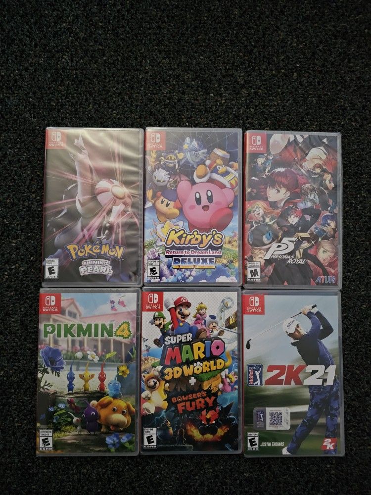 Switch Games (Brand New Seal)